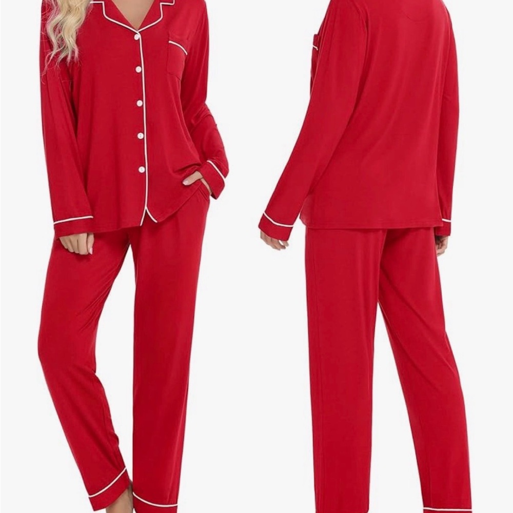 Red Women's Pajama Set